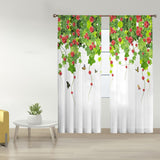 Maxbell 2Pcs Rod Pocket Window Curtain Window Drapes for Farmhouse Hotel Office 107cmx213cm