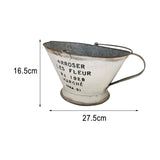 Maxbell Hanging Flower Pot Plants Holders Metal Garden Planter Rustic for Decoration