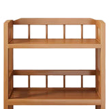 Maxbell Bamboo Bathroom Shelf Multipurpose Corner Storage Cabinet for Living Room 70cmx30cmx75cm