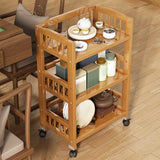 Maxbell Bamboo Bathroom Shelf Multipurpose Corner Storage Cabinet for Living Room 70cmx30cmx75cm