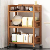 Maxbell Bamboo Bathroom Shelf Multipurpose Corner Storage Cabinet for Living Room 70cmx30cmx75cm