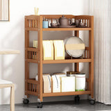 Maxbell Bamboo Bathroom Shelf Multipurpose Corner Storage Cabinet for Living Room 70cmx30cmx75cm