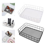 Maxbell Iron Wire Storage baskets Fruit Sundries Holder for Pantry Rack Bathroom White