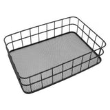 Maxbell Iron Wire Storage baskets Fruit Sundries Holder for Pantry Rack Bathroom Black