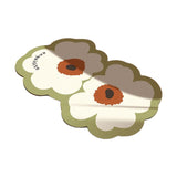 Maxbell Doormat Double Flowers Shape Entrance Rugs Door Mat for Kitchen Front Door White 30cmx40cm