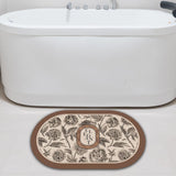 Maxbell Bathroom Rug Quick Dry Rubber Decorative Washable for Indoor Kitchen Hallway 60cmx90cm C