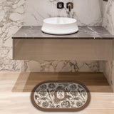 Maxbell Bathroom Rug Quick Dry Rubber Decorative Washable for Indoor Kitchen Hallway 60cmx90cm C
