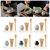 Maxbell Japanese Matcha Tea Set Exquisite Workmanship for Office Friends Gifts Light green