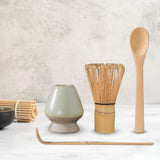 Maxbell Japanese Matcha Tea Set Exquisite Workmanship for Office Friends Gifts Light green