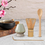 Maxbell Japanese Matcha Tea Set Exquisite Workmanship for Office Friends Gifts Light green