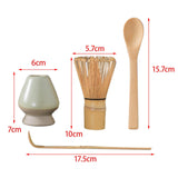 Maxbell Japanese Matcha Tea Set Exquisite Workmanship for Office Friends Gifts Light green