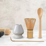 Maxbell Japanese Matcha Tea Set Exquisite Workmanship for Office Friends Gifts White