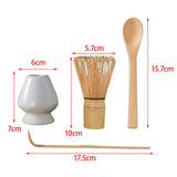 Maxbell Japanese Matcha Tea Set Exquisite Workmanship for Office Friends Gifts White