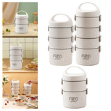 Maxbell Adult Lunch Box Portable Leakproof Compartment for Office worker 2 tiers