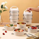 Maxbell Adult Lunch Box Portable Leakproof Compartment for Office worker 2 tiers