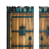 Maxbell Wood Door Window Curtain for Apartment farmhouse Bedroom Decor XL