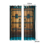 Maxbell Wood Door Window Curtain for Apartment farmhouse Bedroom Decor XXL