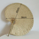 Maxbell Hand-Woven Hand Fan Bohemian Handheld for Summer Wall Decor Adults Kids