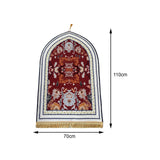 Maxbell Portable Prayer Mat for Men and Women Tapete with Ta Officessel for Home Style B