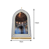 Maxbell Portable Prayer Mat for Men and Women Tapete with Ta Officessel for Home Style C