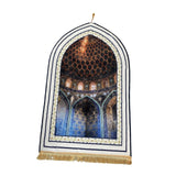 Maxbell Portable Prayer Mat for Men and Women Tapete with Ta Officessel for Home Style C