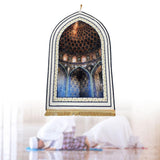 Maxbell Portable Prayer Mat for Men and Women Tapete with Ta Officessel for Home Style C