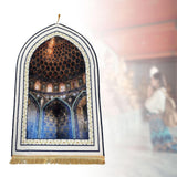 Maxbell Portable Prayer Mat for Men and Women Tapete with Ta Officessel for Home Style C