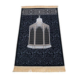 Maxbell Prayer Rug Thick Traditional Eid Ramadan Mat for Kids Men Women Ramadan Gift 70x110cm Castle