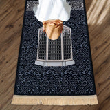 Maxbell Prayer Rug Thick Traditional Eid Ramadan Mat for Kids Men Women Ramadan Gift 70x110cm Castle