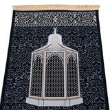 Maxbell Prayer Rug Thick Traditional Eid Ramadan Mat for Kids Men Women Ramadan Gift 70x110cm Castle