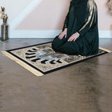Maxbell Prayer Rug Thick Traditional Eid Ramadan Mat for Kids Men Women Ramadan Gift 80x120cm Building