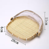 Maxbell Food Serving Tent Basket Food Storage Basket with Mesh Gauze Cover for Fruit S