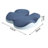 Maxbell Memory Foam Seat Cushion Support Non slip Pad for Office Home Traveling Dark Blue