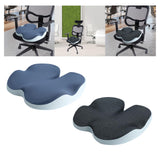 Maxbell Memory Foam Seat Cushion Support Non slip Pad for Office Home Traveling Dark Blue