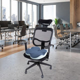 Maxbell Memory Foam Seat Cushion Support Non slip Pad for Office Home Traveling Dark Blue