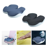 Maxbell Memory Foam Seat Cushion Support Non slip Pad for Office Home Traveling Dark Blue