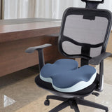 Maxbell Memory Foam Seat Cushion Support Non slip Pad for Office Home Traveling Dark Blue
