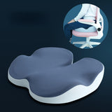 Maxbell Memory Foam Seat Cushion Support Non slip Pad for Office Home Traveling Dark Blue