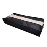 Maxbell Blankets Clothes Comforters Storage Bag See through Front Panel for Clothing Black