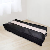 Maxbell Blankets Clothes Comforters Storage Bag See through Front Panel for Clothing Black