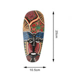 Maxbell African Totem Mask Crafts Full of Colors Dot African Mask for Bedroom Garden 10.5x25cm