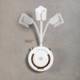 Maxbell Adjustable Hair Dryer Holder Punch Free 180 Degrees Rotation Blow Dryer Rack gold