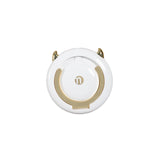 Maxbell Adjustable Hair Dryer Holder Punch Free 180 Degrees Rotation Blow Dryer Rack gold