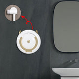 Maxbell Adjustable Hair Dryer Holder Punch Free 180 Degrees Rotation Blow Dryer Rack gold