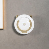 Maxbell Adjustable Hair Dryer Holder Punch Free 180 Degrees Rotation Blow Dryer Rack gold