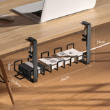 Maxbell No Punch Plug Board Cable Organizer Desk Cord Organizer for Desk Office Home