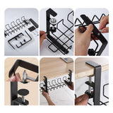Maxbell No Punch Plug Board Cable Organizer Desk Cord Organizer for Desk Office Home