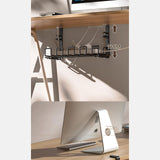 Maxbell No Punch Plug Board Cable Organizer Desk Cord Organizer for Desk Office Home