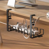 Maxbell No Punch Plug Board Cable Organizer Desk Cord Organizer for Desk Office Home