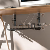 Maxbell No Punch Plug Board Cable Organizer Desk Cord Organizer for Desk Office Home